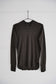 wool rib tee (brown)