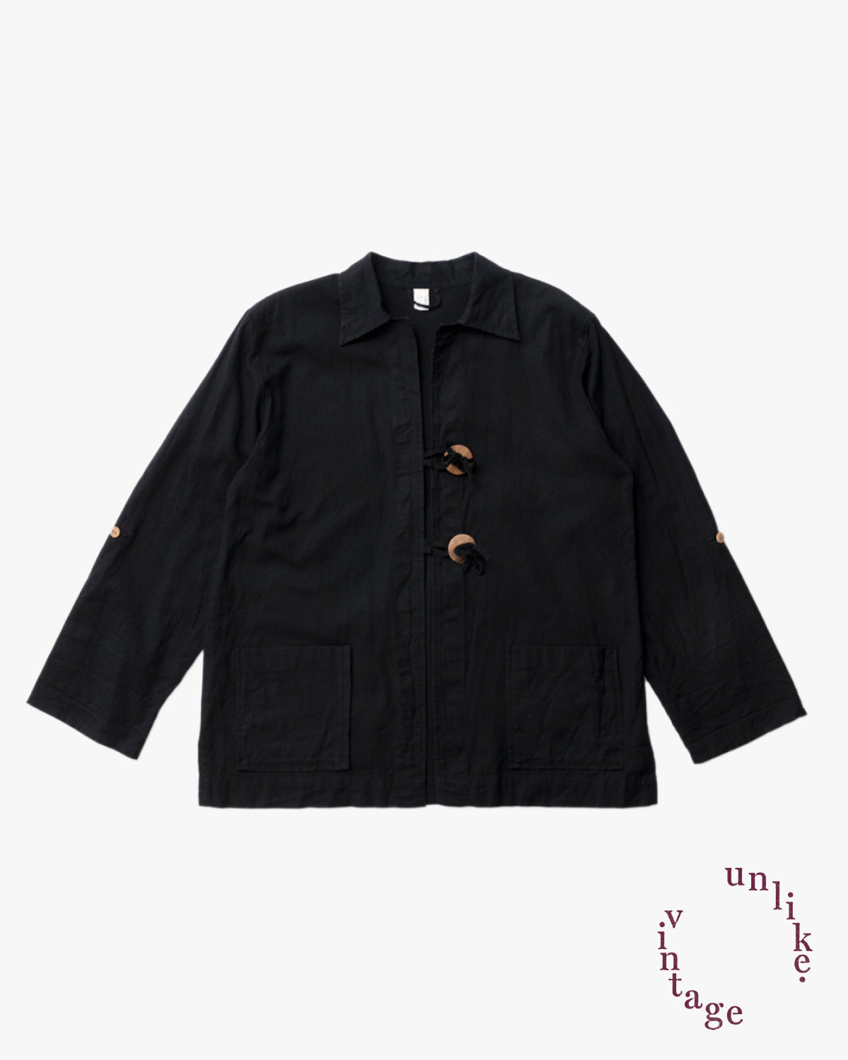 Cotton Linen Black Jacket