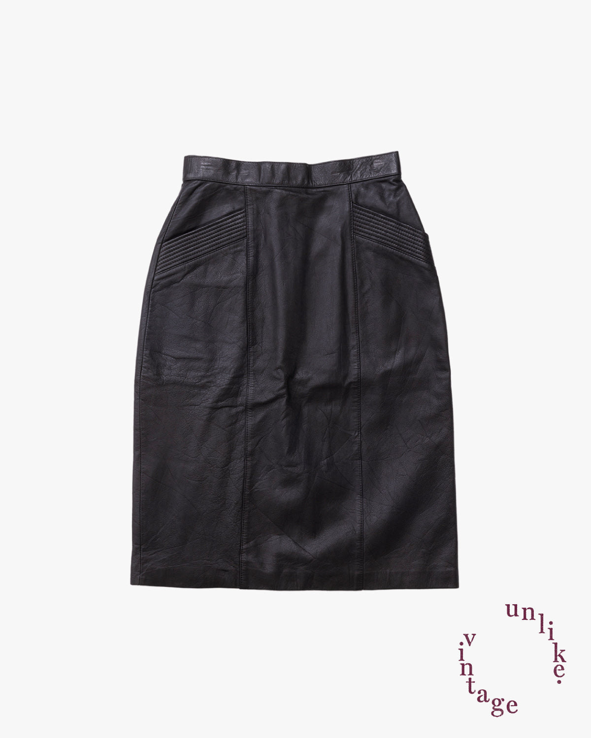 Leather Skirt #8 / Black