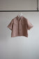 Cotton linen melange western shirt