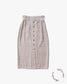Linen Looking Button Down Skirt W/Belt