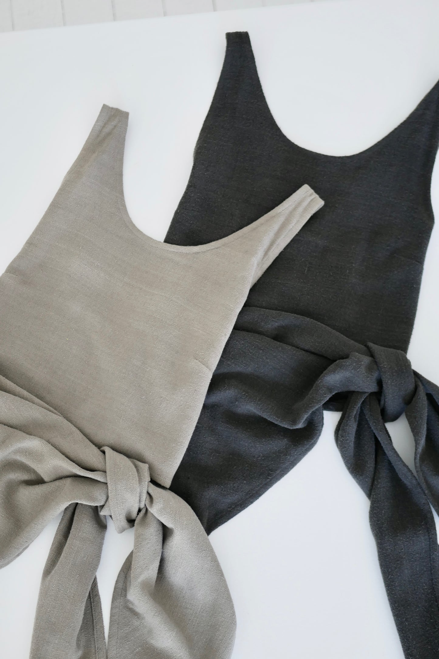Matka Silk Noil Back Cross Tank Top Blouse