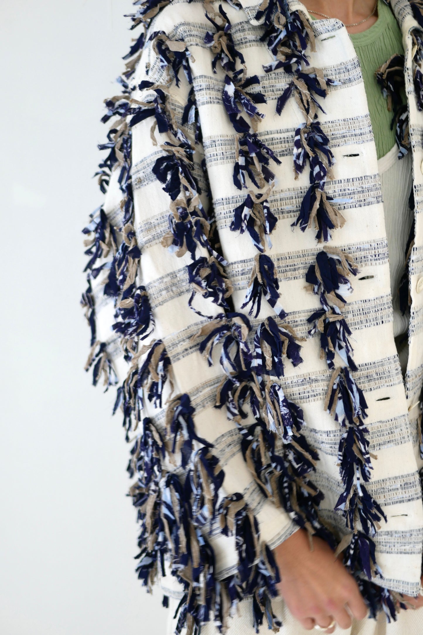 Sakiori Fringe Jacket