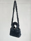 Hand Crochet Denim-ish Hand Bag / Gray