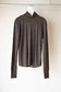 wool rib high neck tee