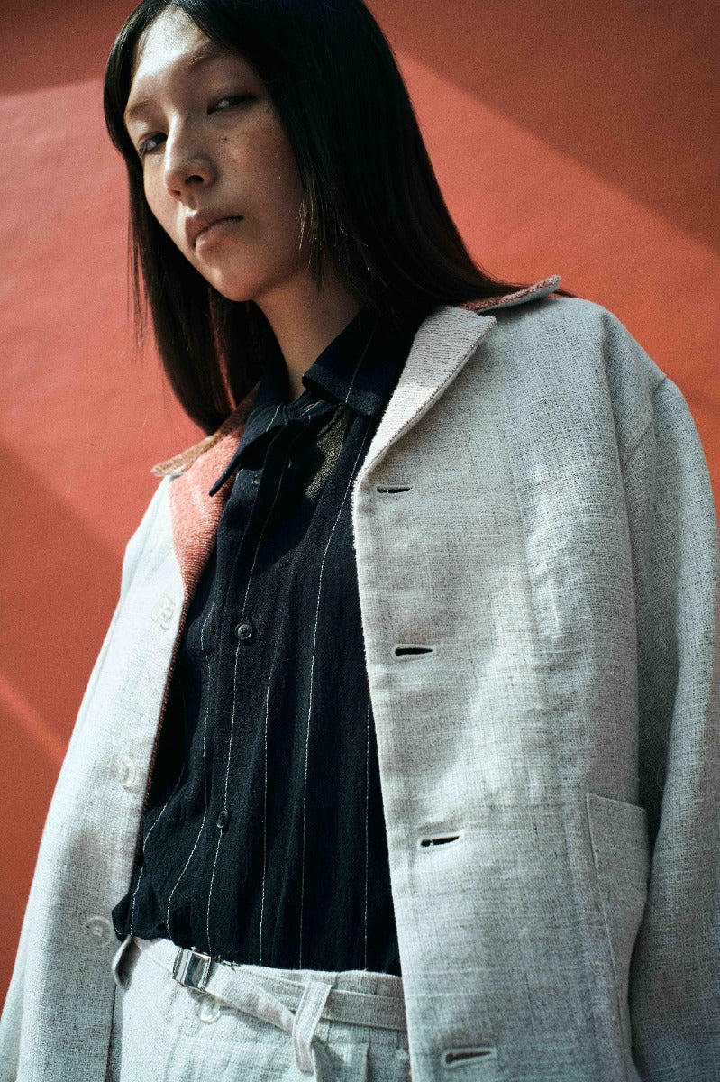 Cotton linen melange jacket
