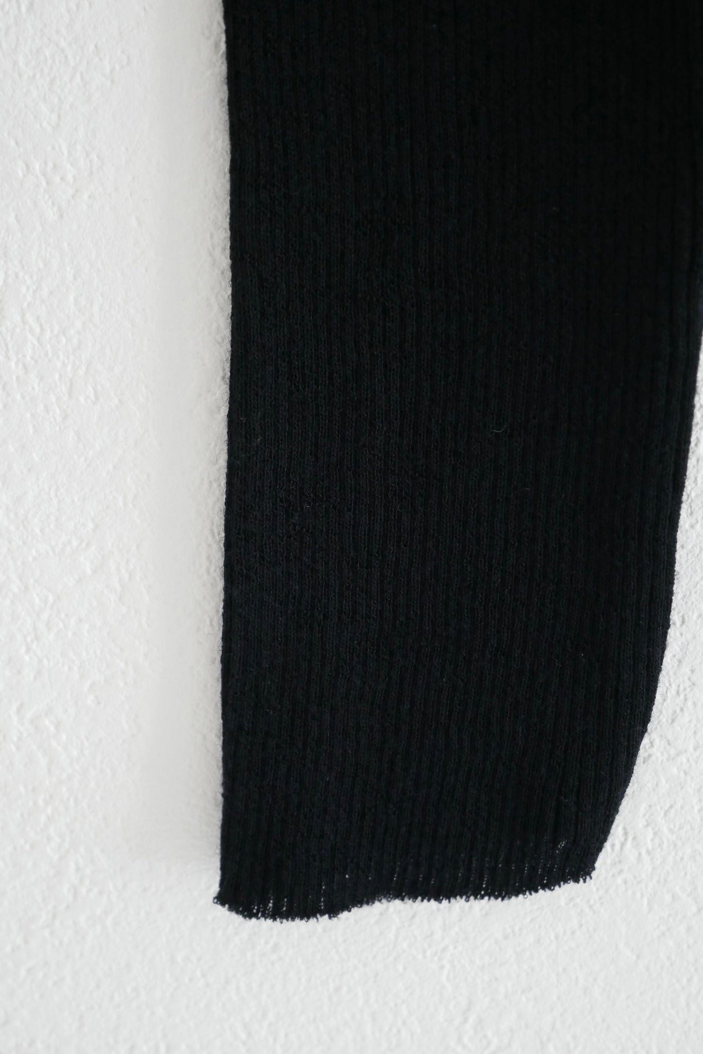 wool tereko long tee(black)