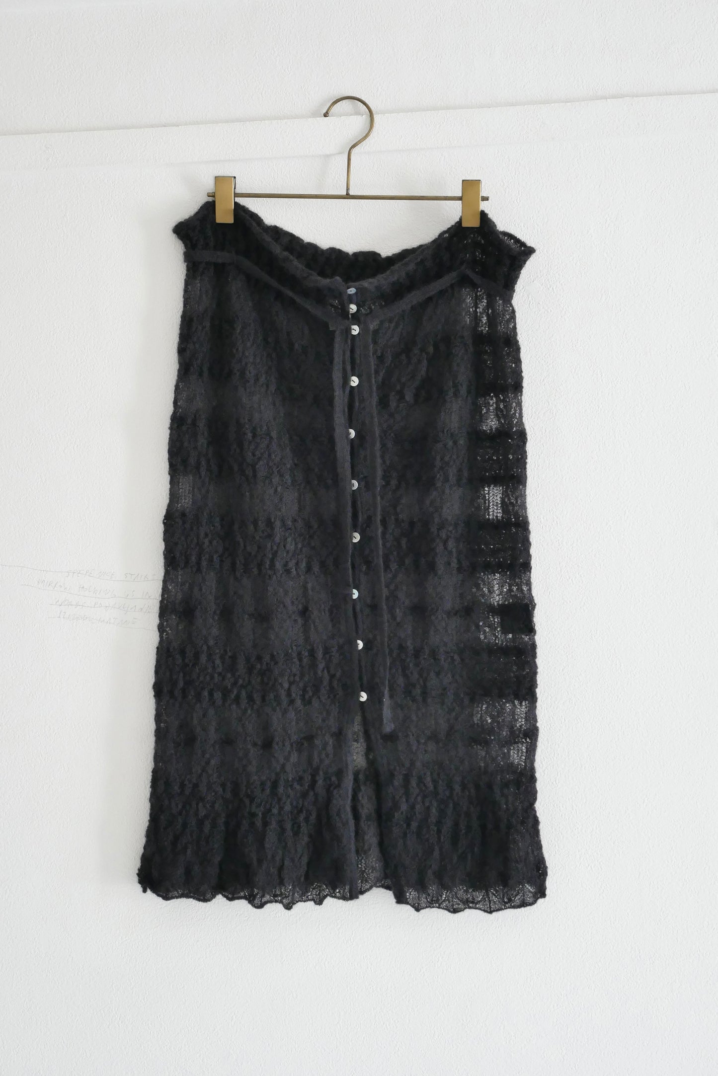 mohair skirt(black)
