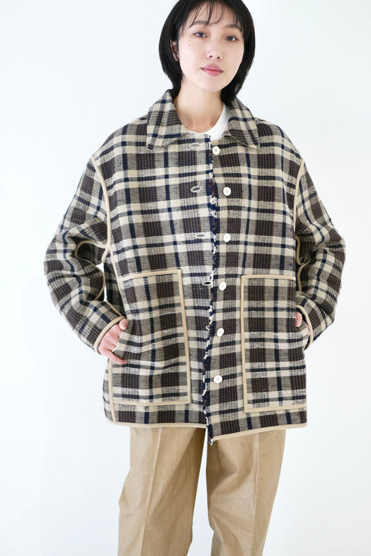 Sakiori Jacket / Brown Check
