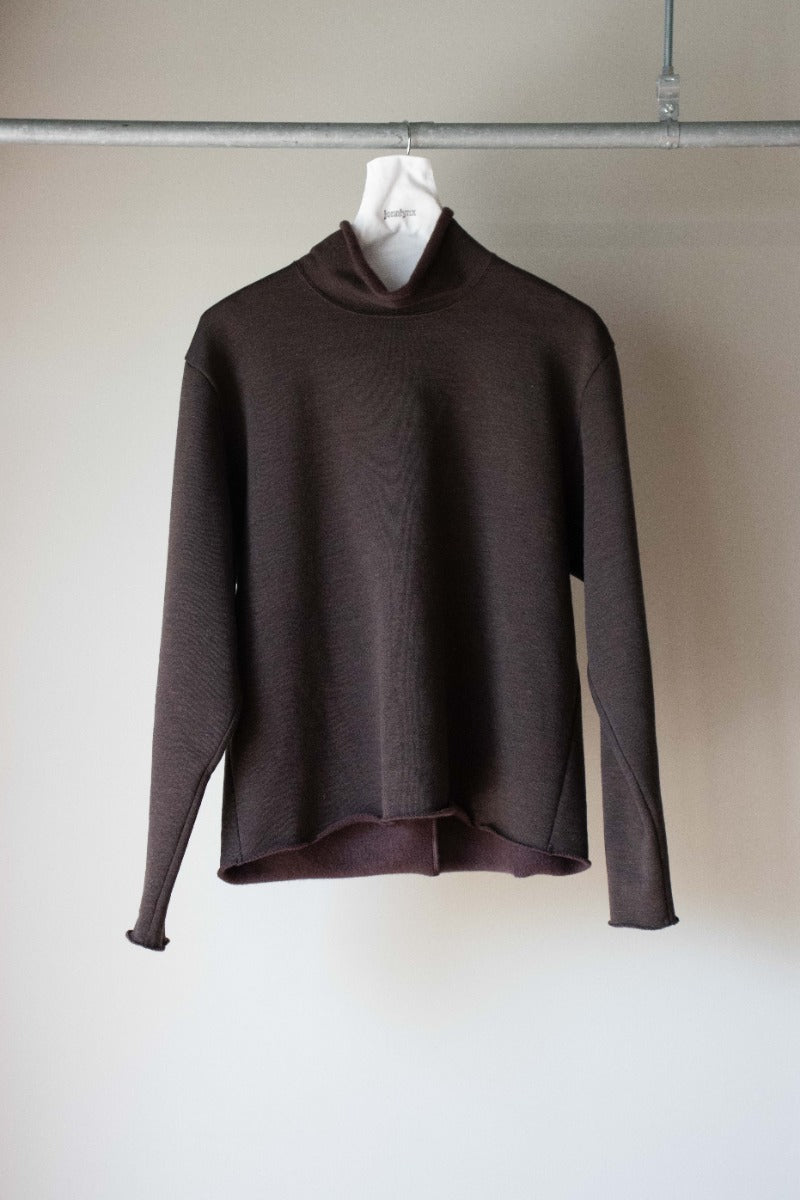 cotton wool urake highneck pullover