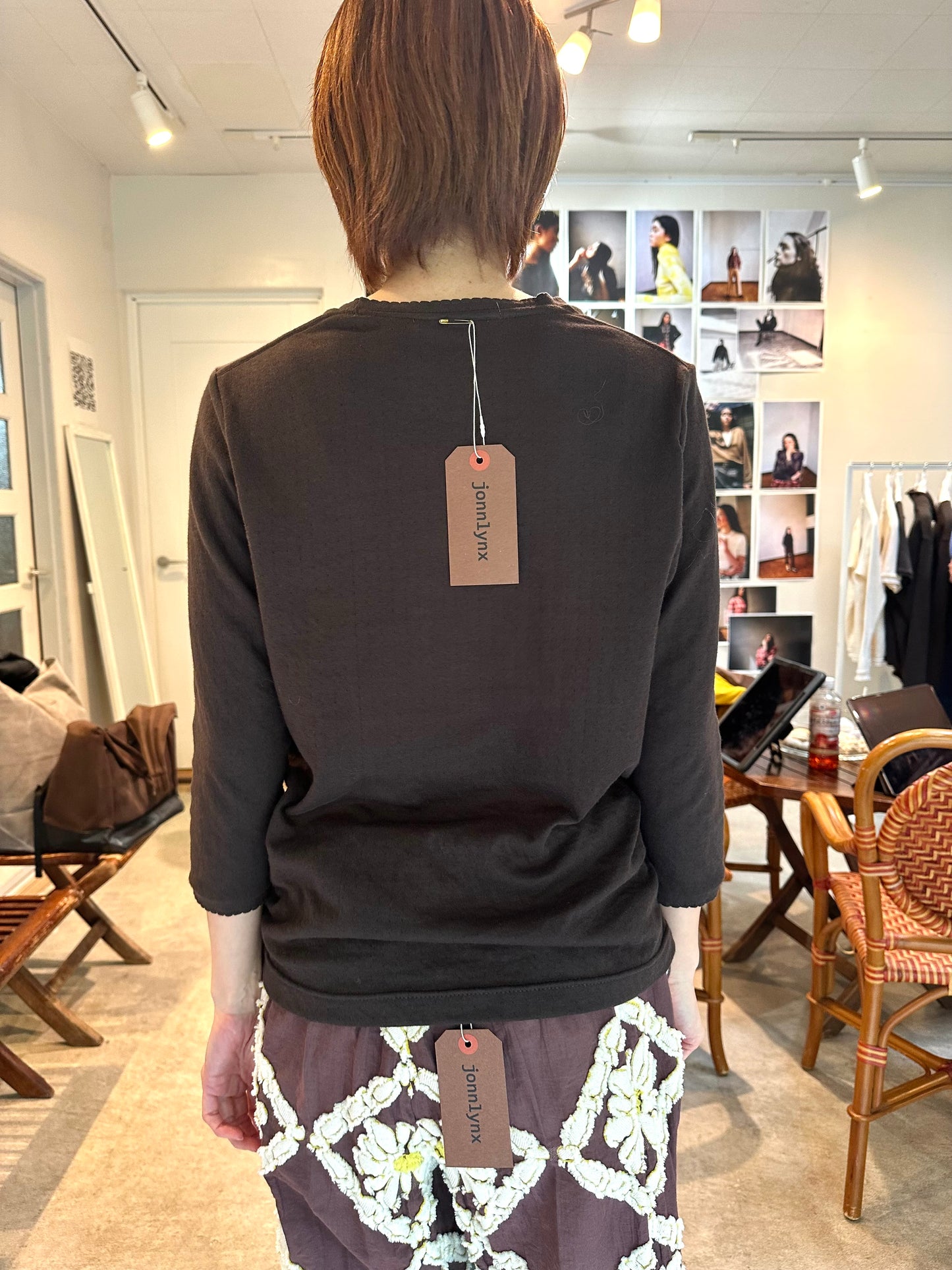 Shell-Edge Double-Layer long Tee