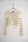 【再入荷】shirring lace cardigan (ivory)
