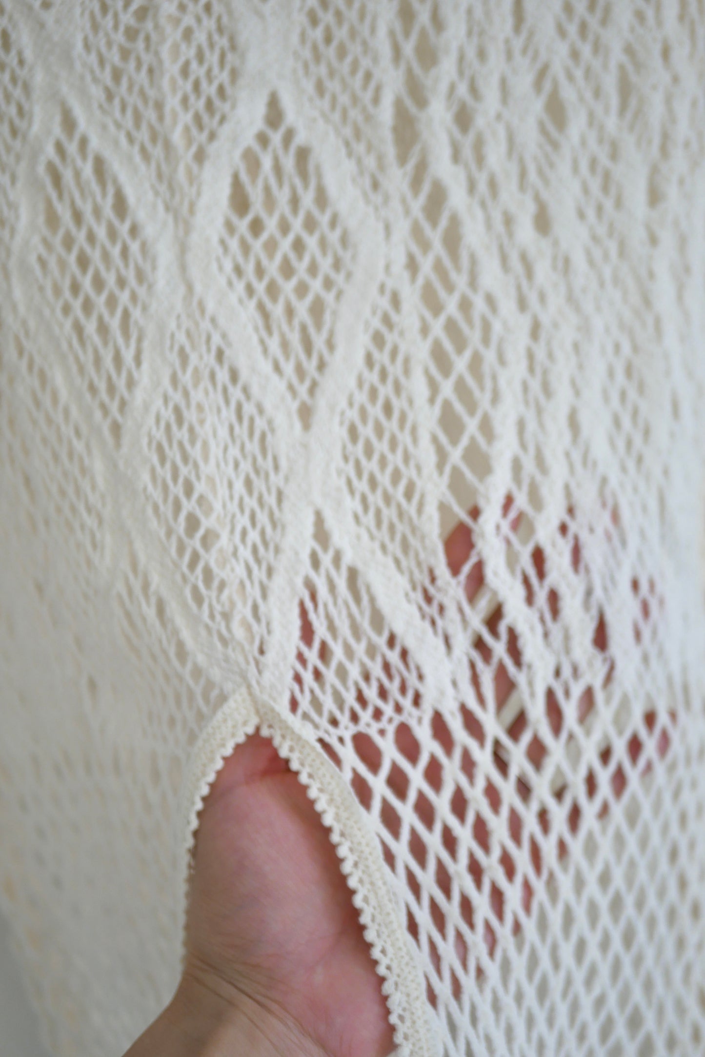 stretch lace long sleeve tee(ivory)