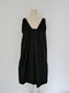 French Antique Cotton Lacy Dress #7 / Black Dyed