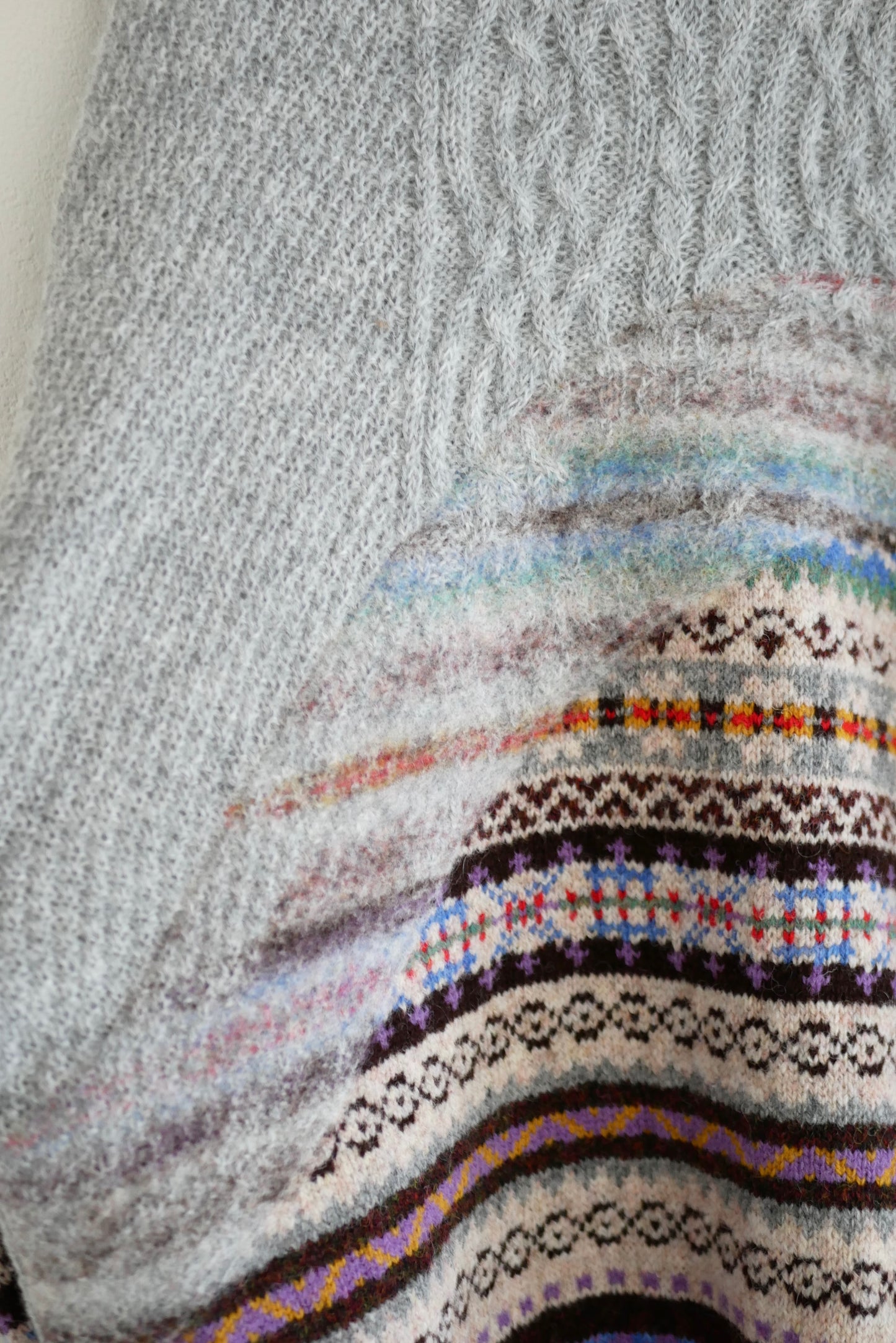 jamieson's meet mohair(light gray)