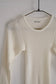 wool tereko long tee(white)