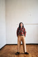 lumpy sleeve argyle pullover