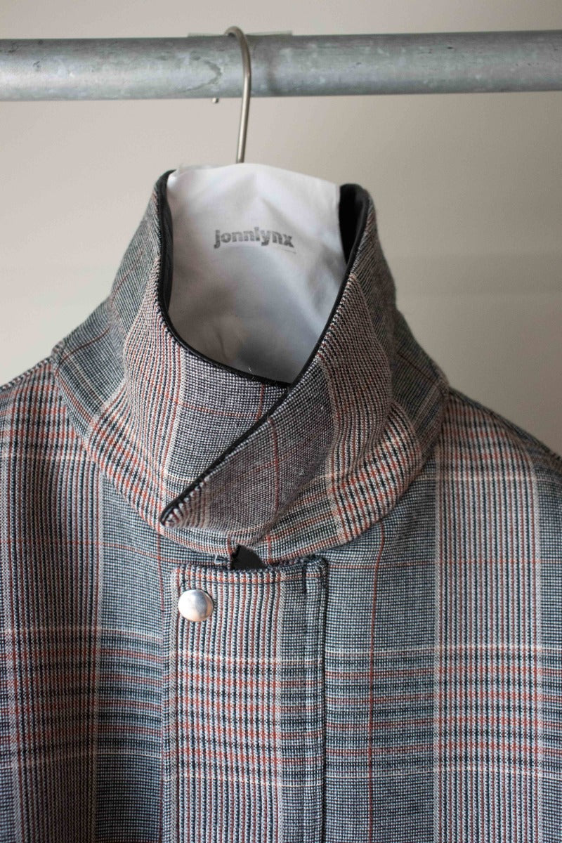 glen check coat