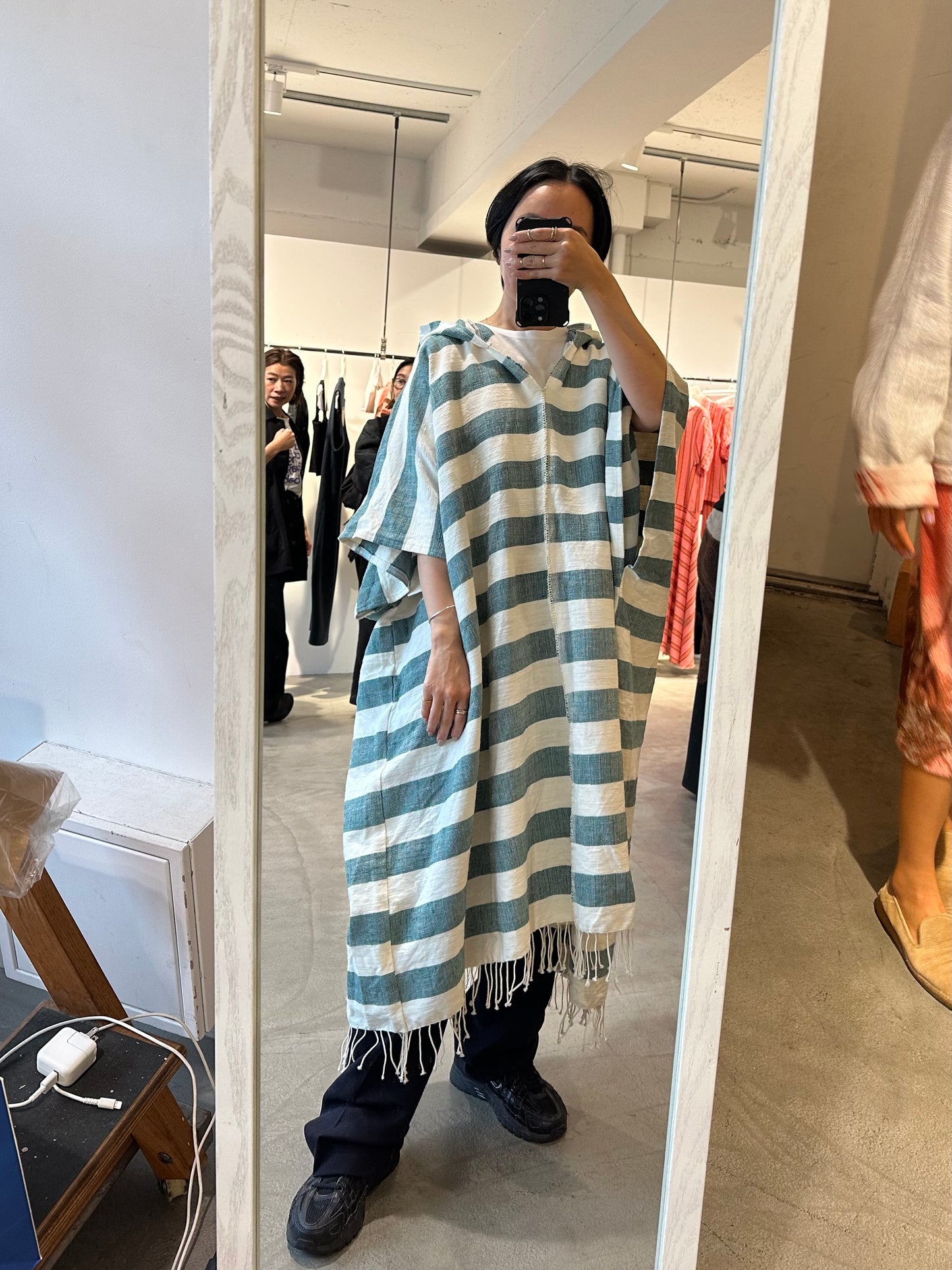 sabara hooded poncho