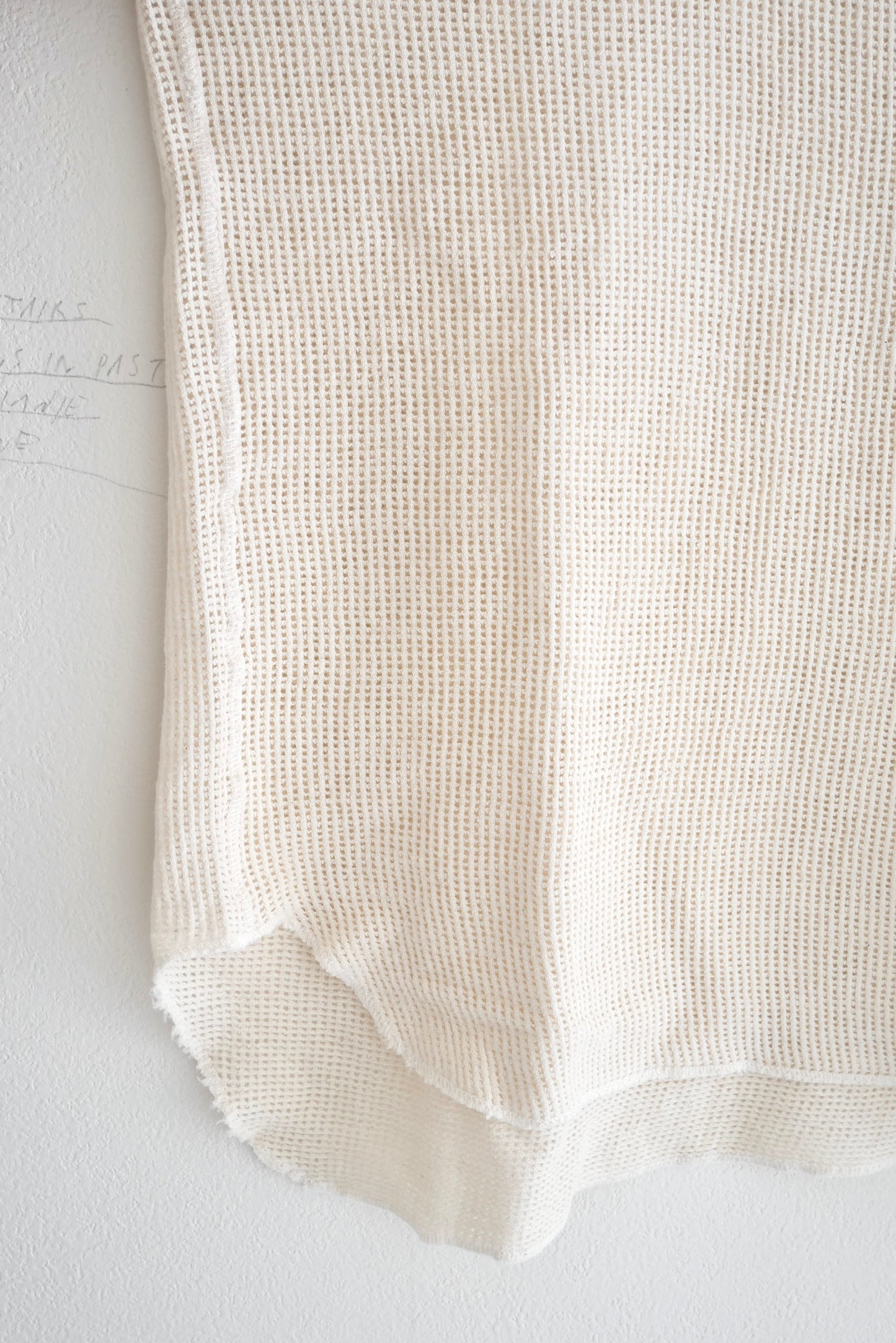 Mesh Tank Top / natural