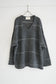 V-Neck Line Border Sweater (Gray)