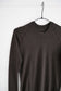 wool rib tee (brown)