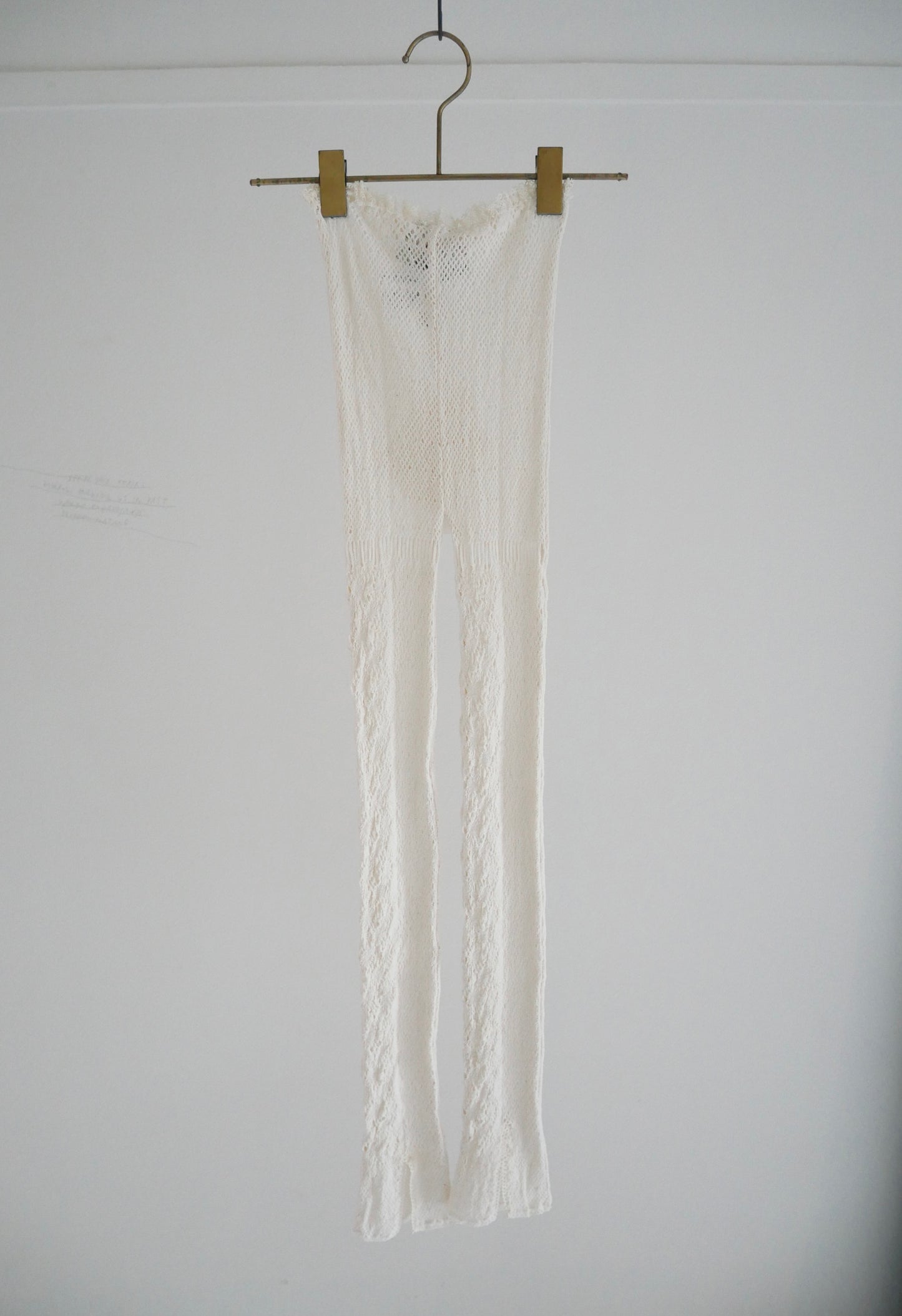 stretch lace leggings (ecru)