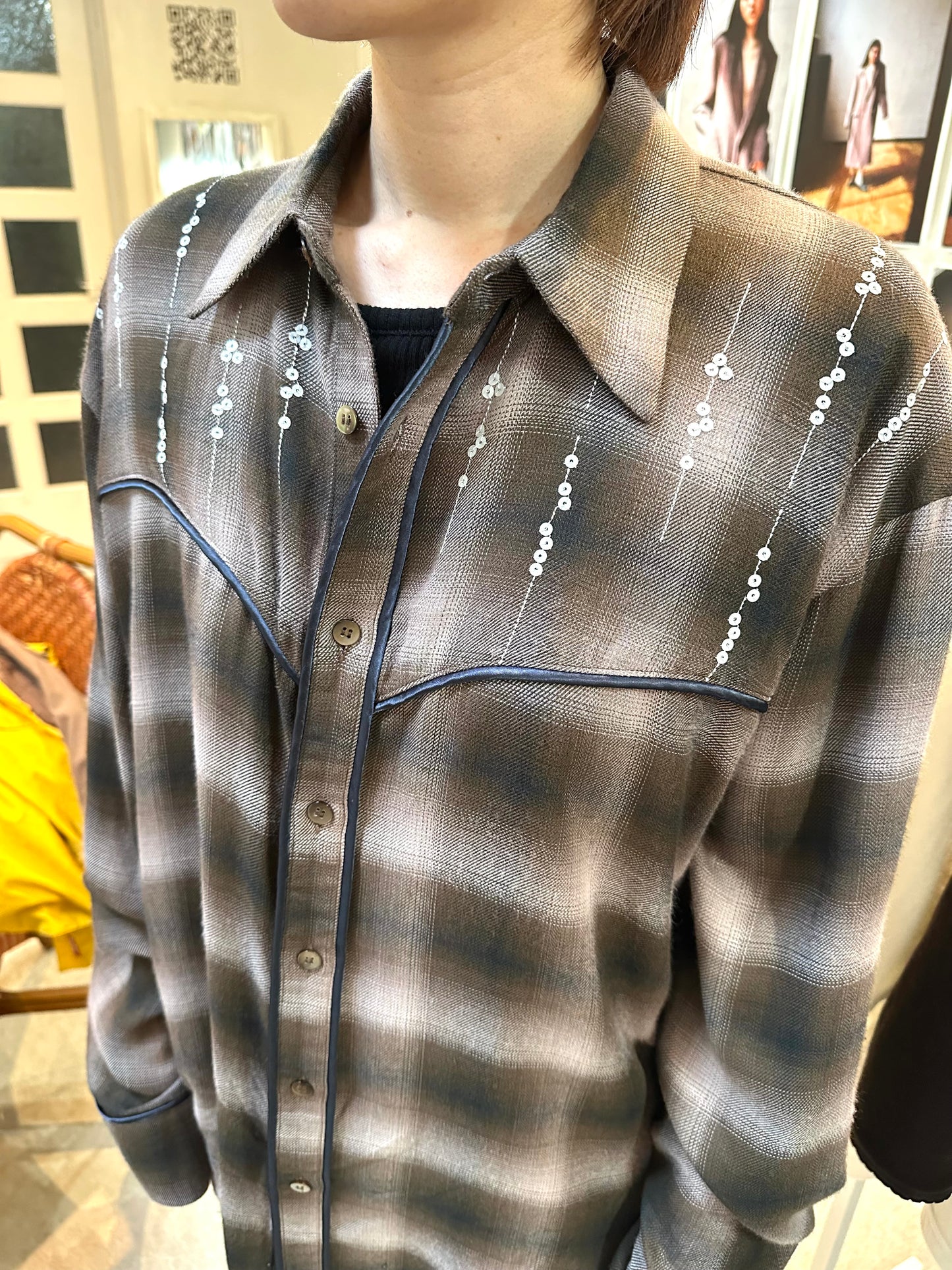 Ombre check shirts