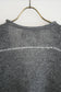 V-Neck Line Border Sweater (Gray)