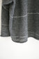 V-Neck Line Border Sweater (Gray)