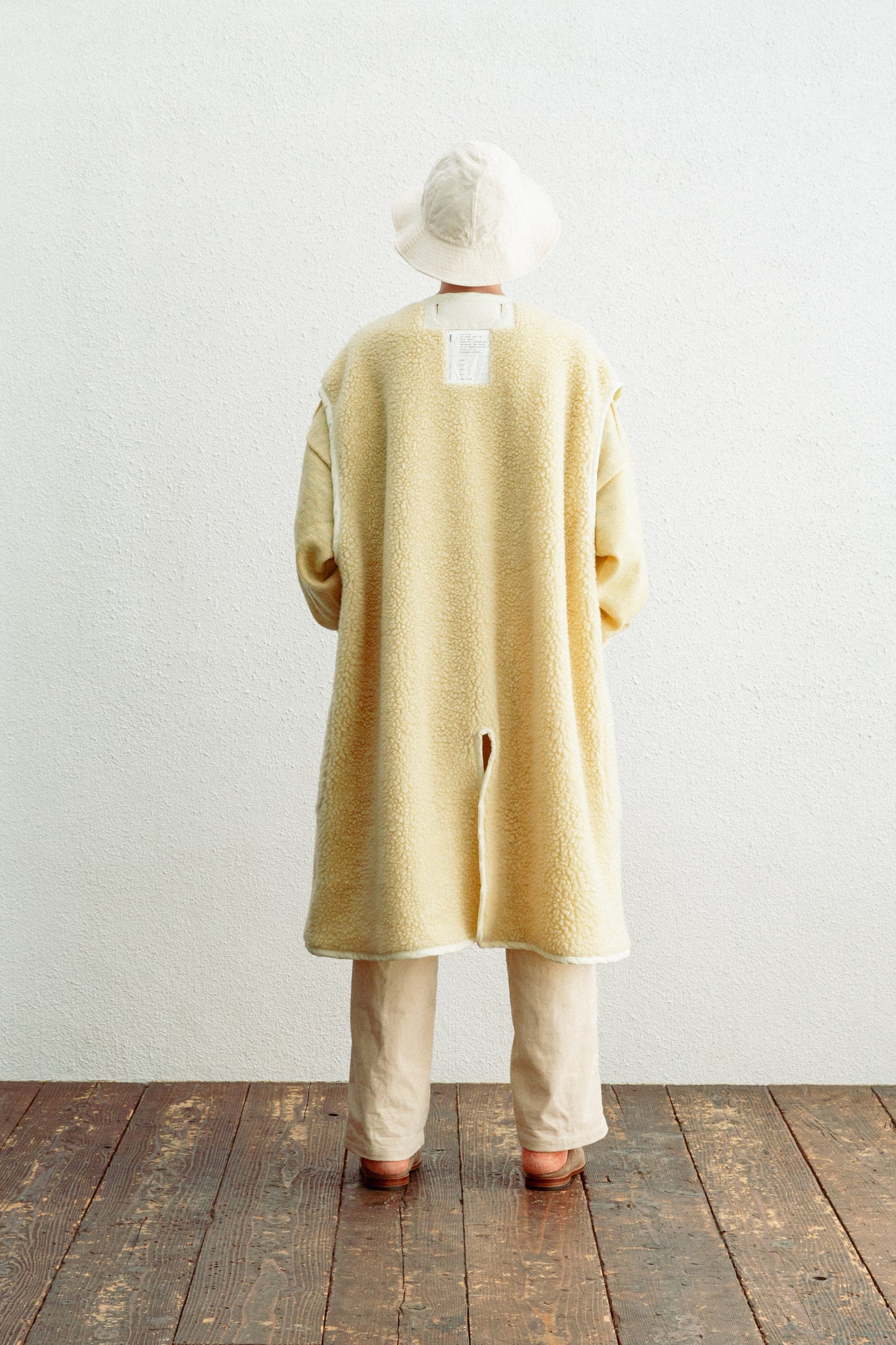 Boa Fleece Liner Vest / Natural