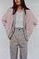 mohair sukashi knit cardigan