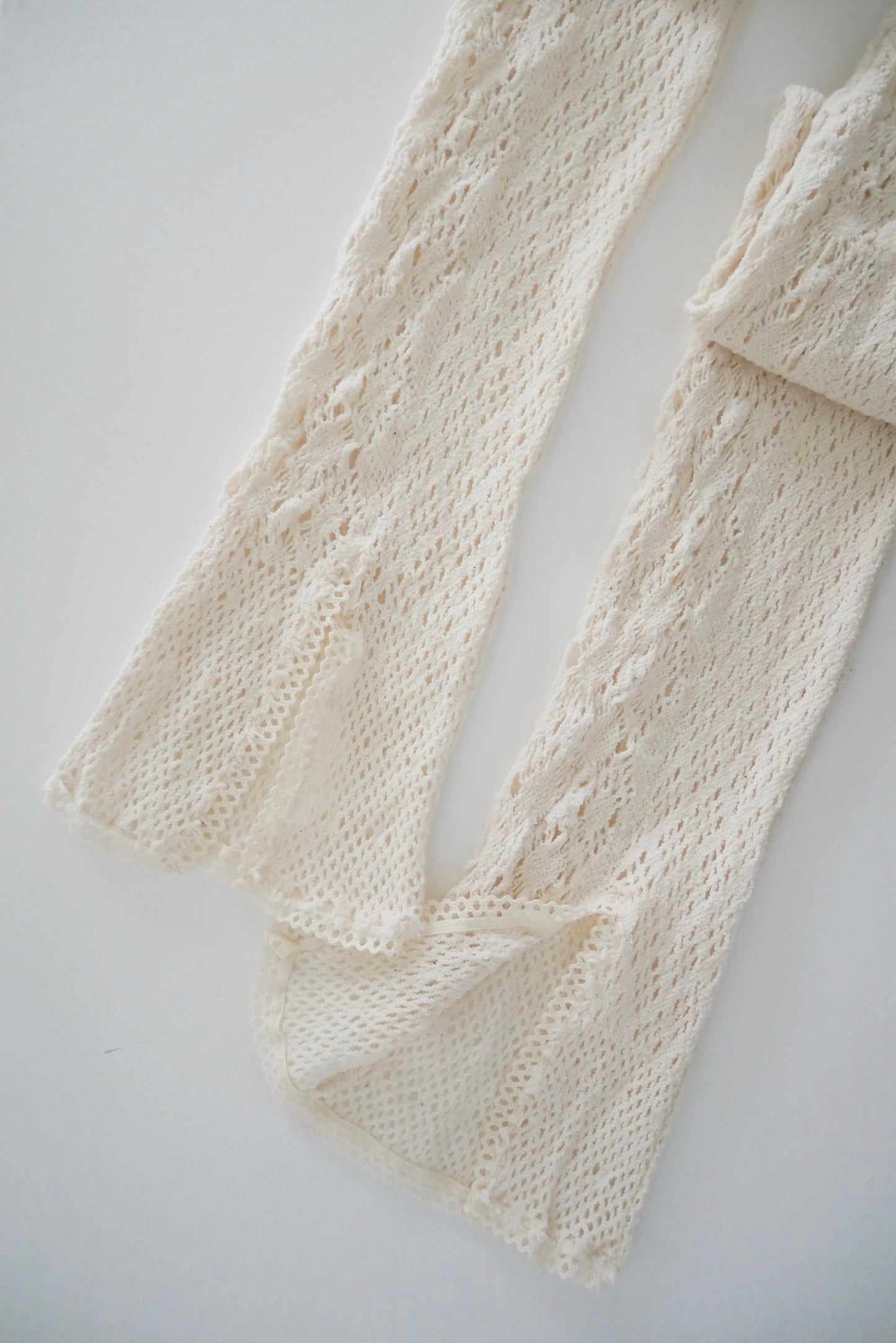 stretch lace leggings (ecru)