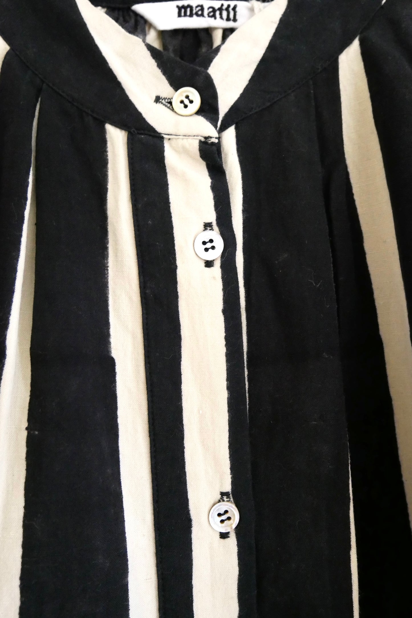 Stripe Block print shirts dress