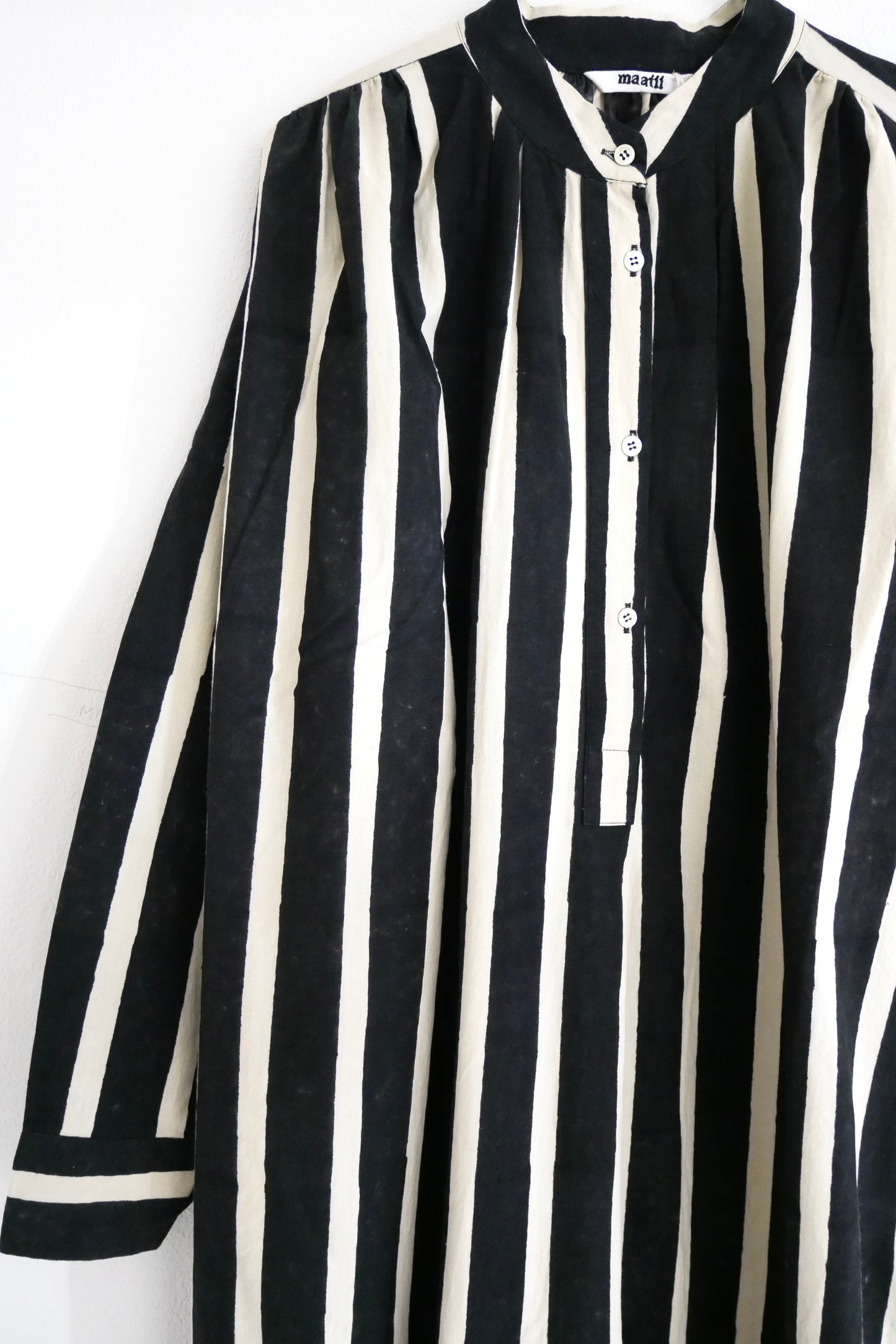 Stripe Block print shirts dress