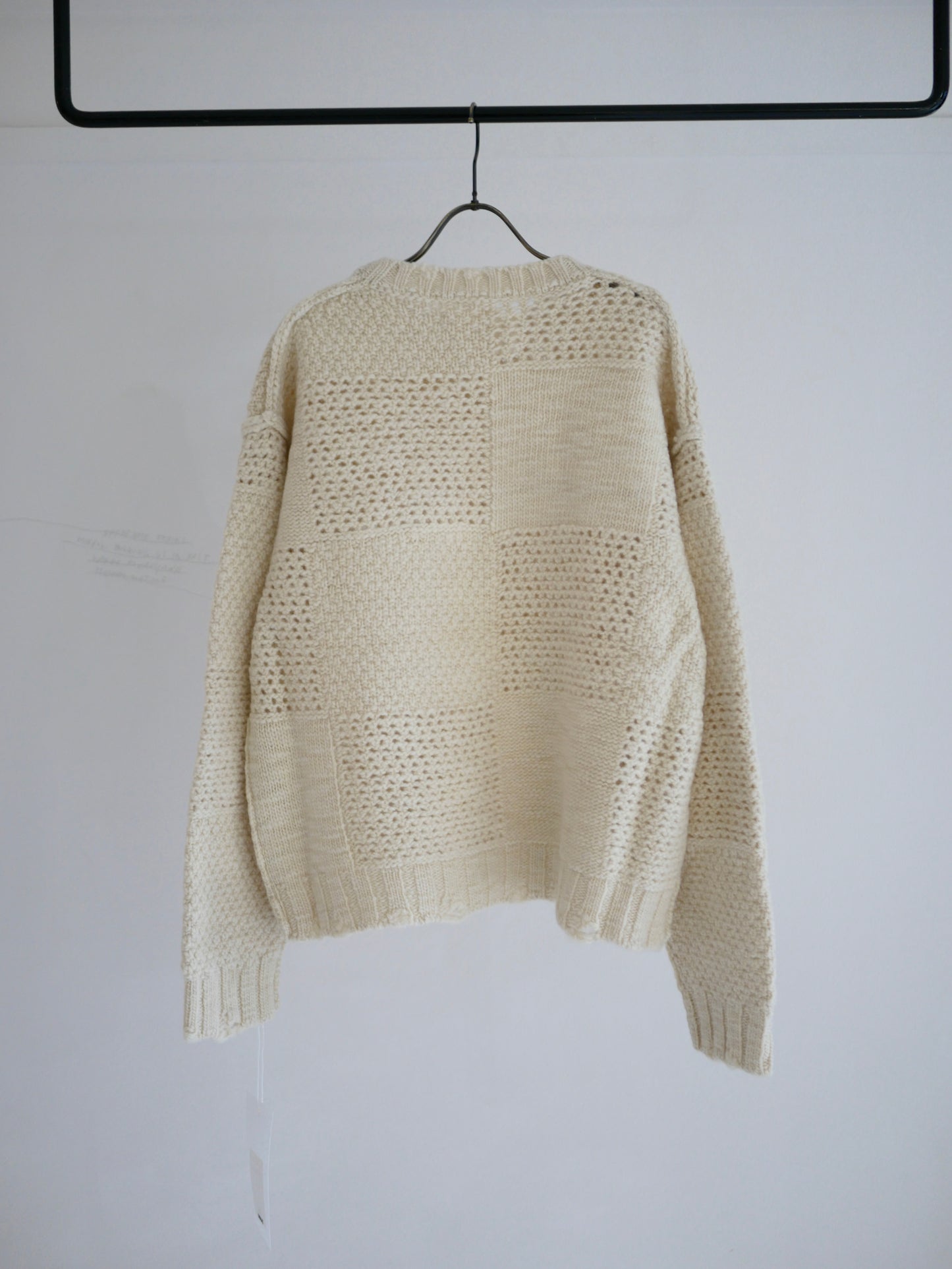PATCHWORK SWEATER / Natural