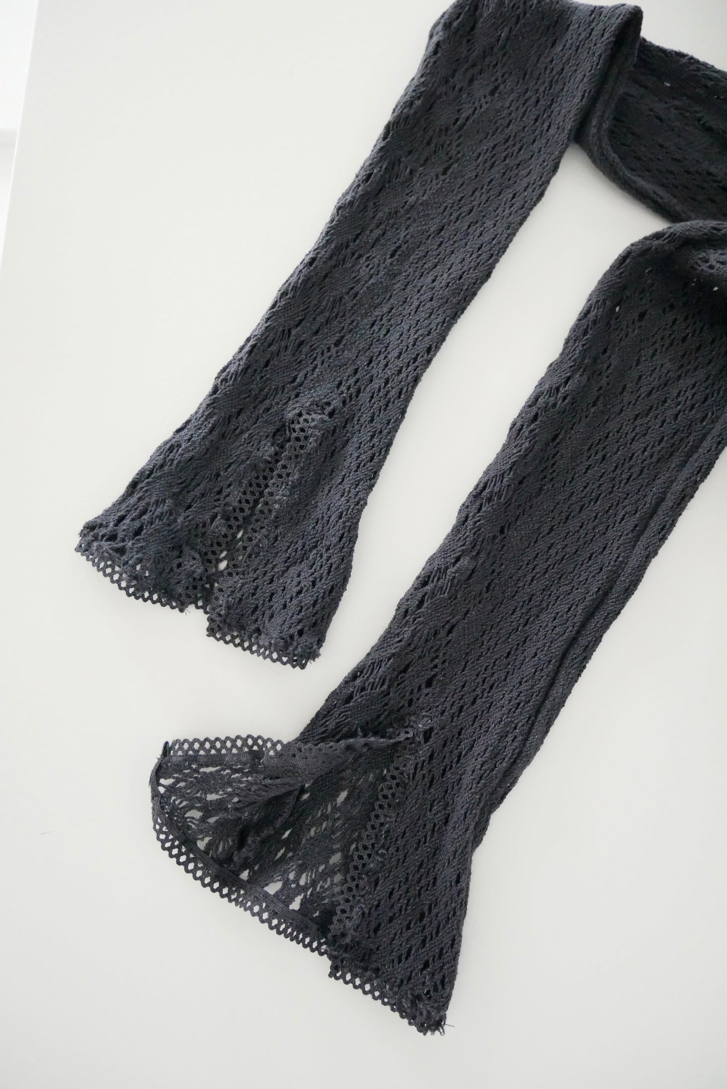 stretch lace leggings (charcoal)