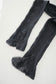 stretch lace leggings (charcoal)
