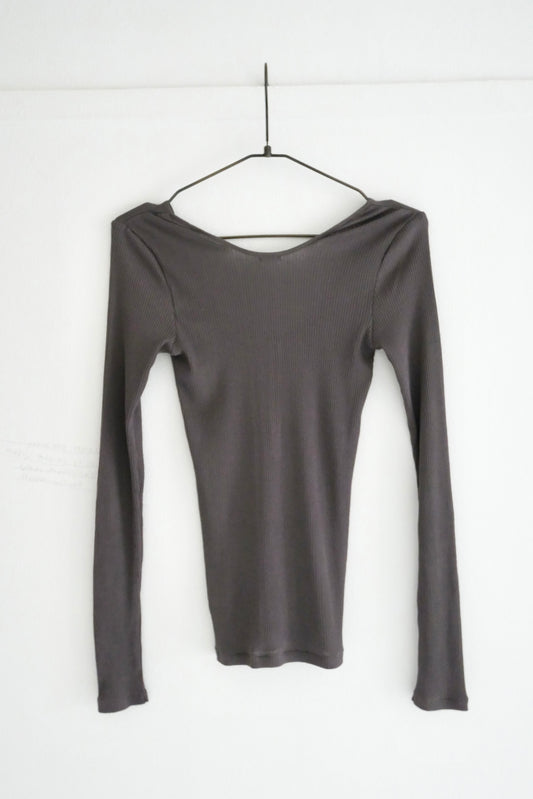 "PALMA" Sea Island Cotton Henly Neck LS Tee