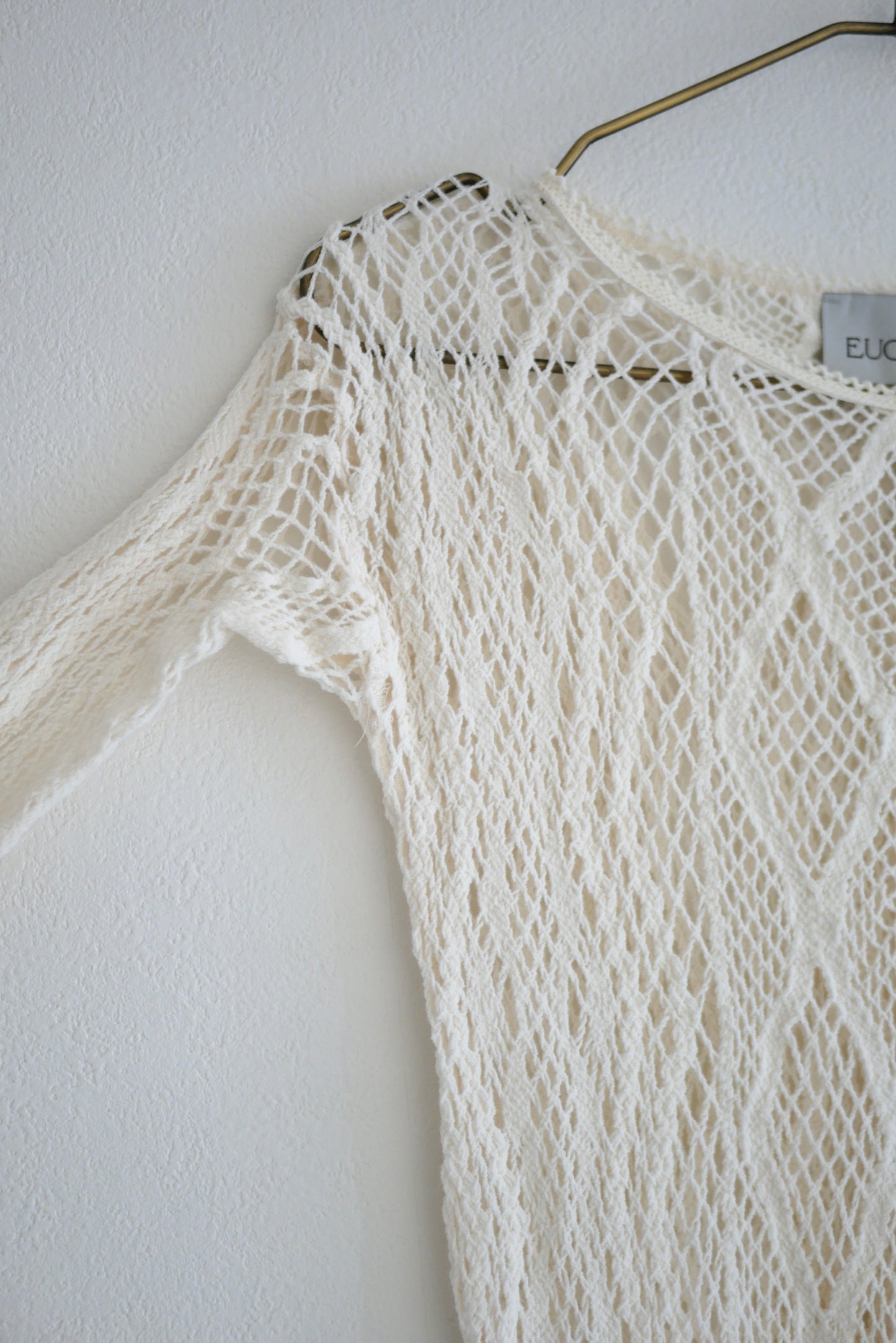 stretch lace long sleeve tee(ivory)