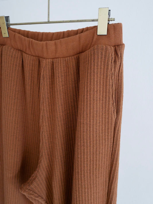 big rib pants (brown)