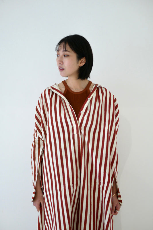 Stripe Block print shirts dress