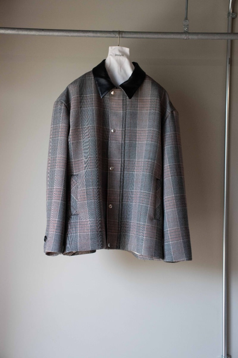 glen check coat