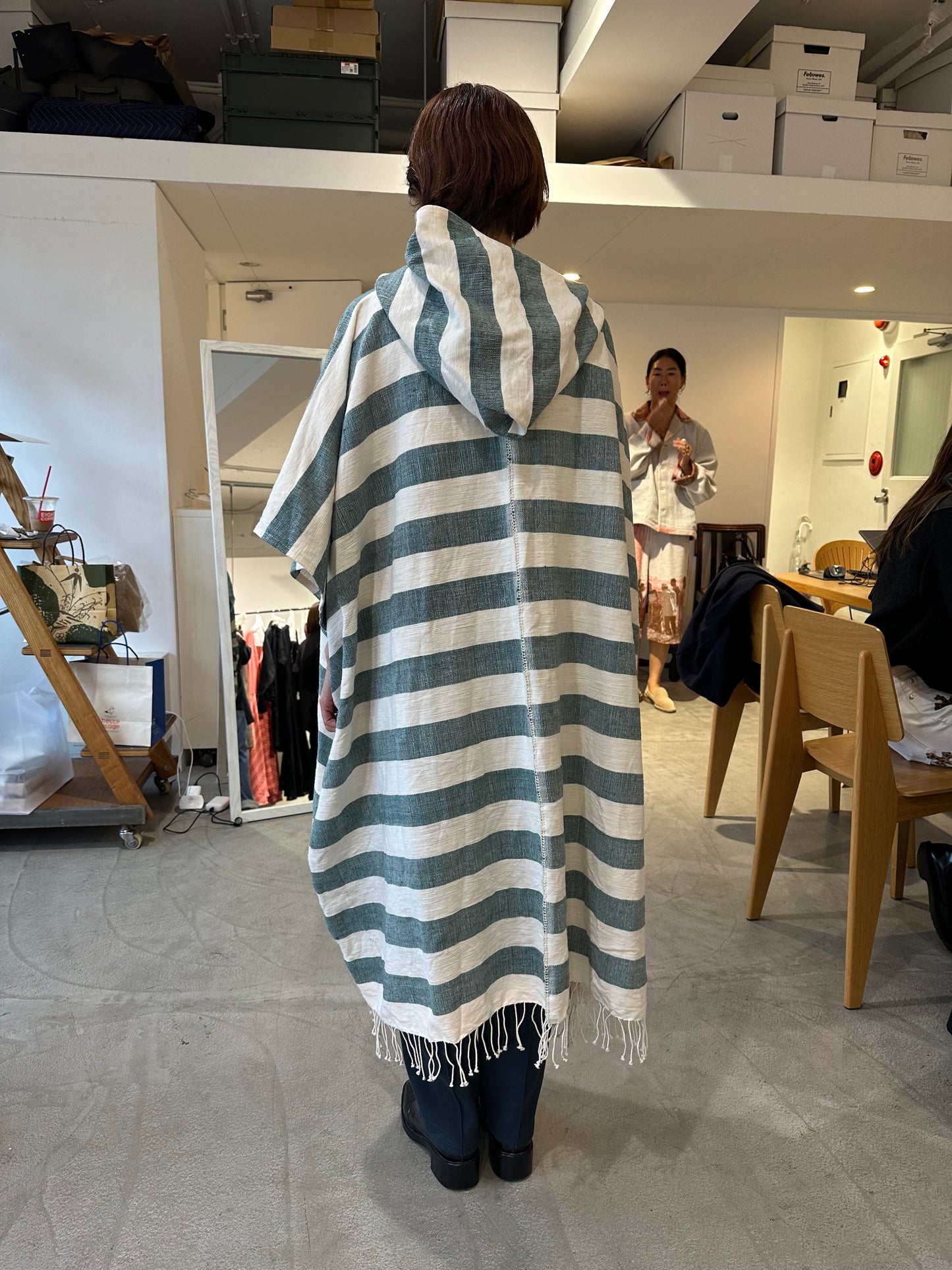 sabara hooded poncho