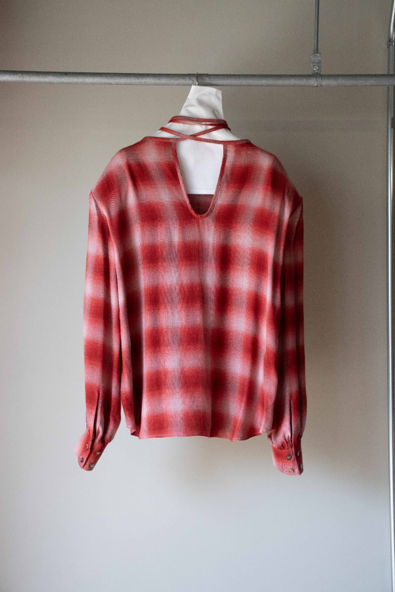 Ombre check blouse