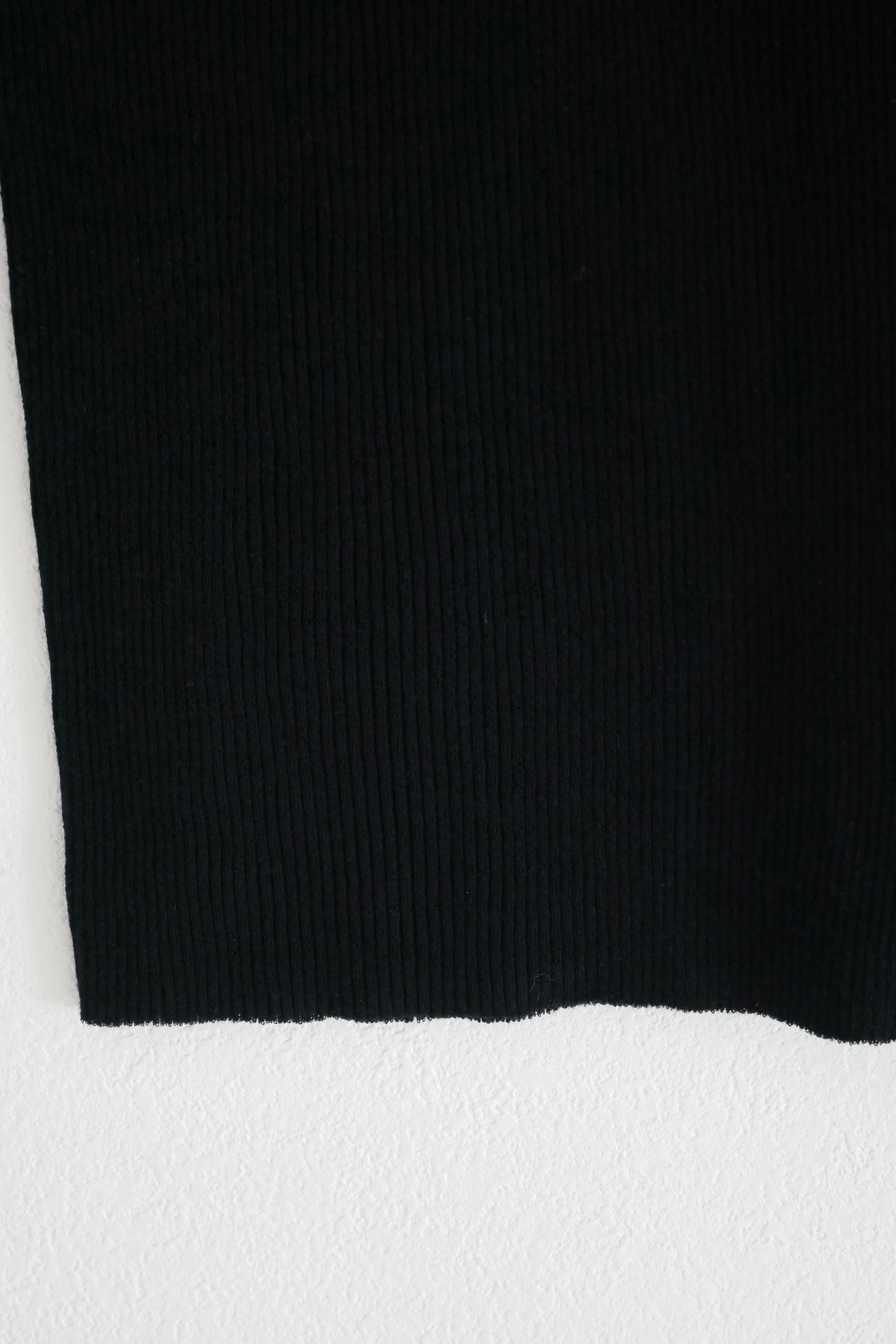 wool tereko long tee(black)