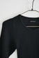 wool tereko long tee(black)