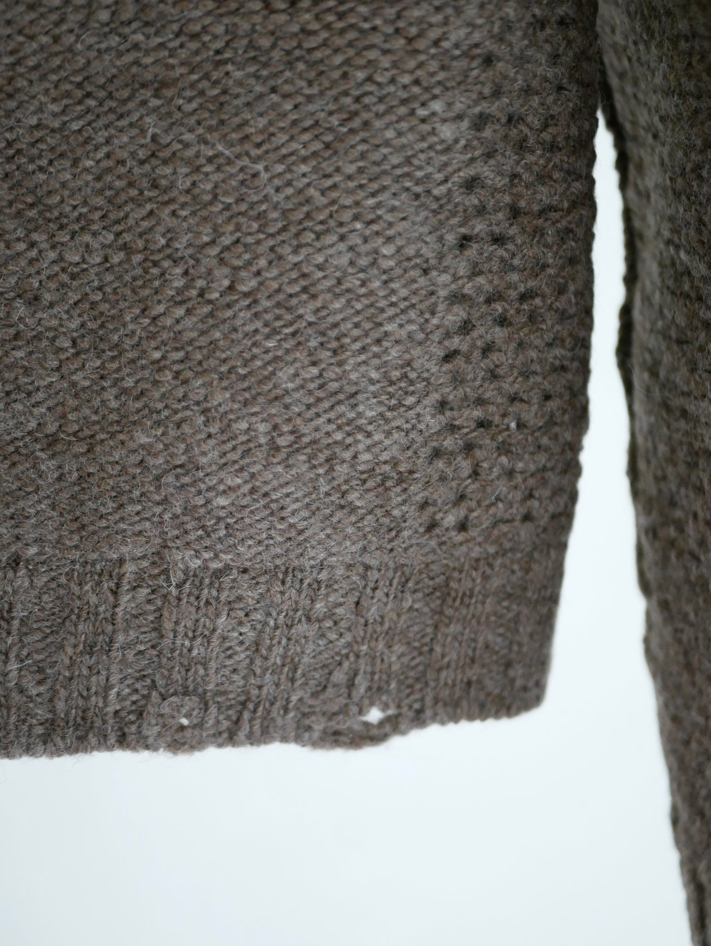 PATCHWORK SWEATER / Brown