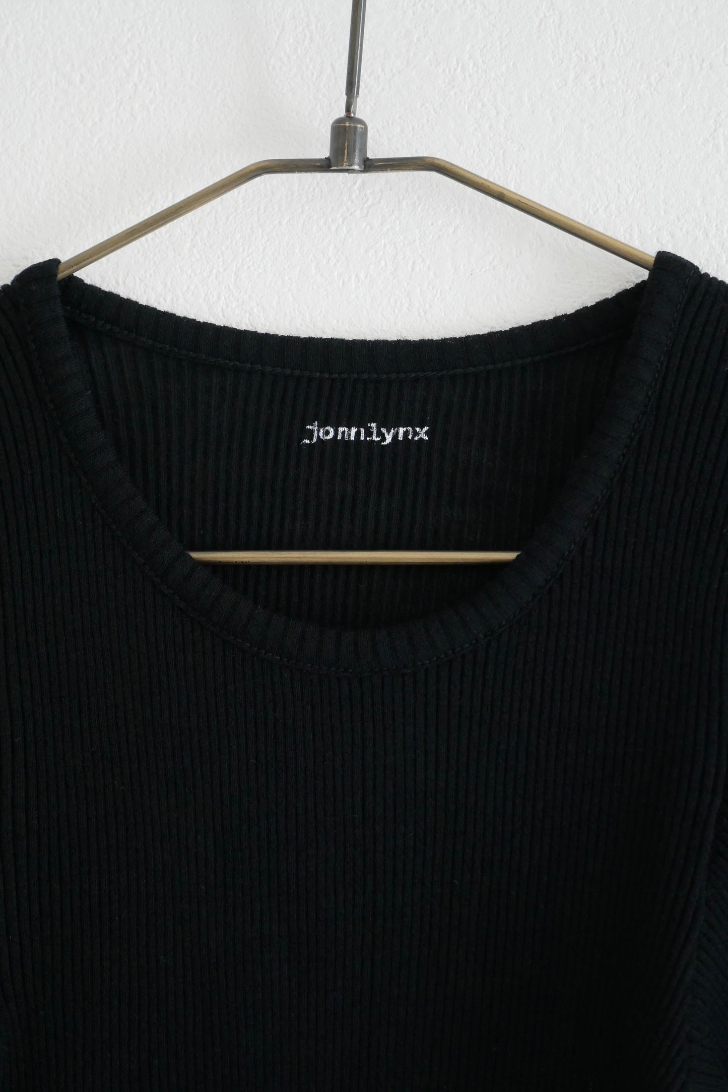 wool tereko long tee(black)