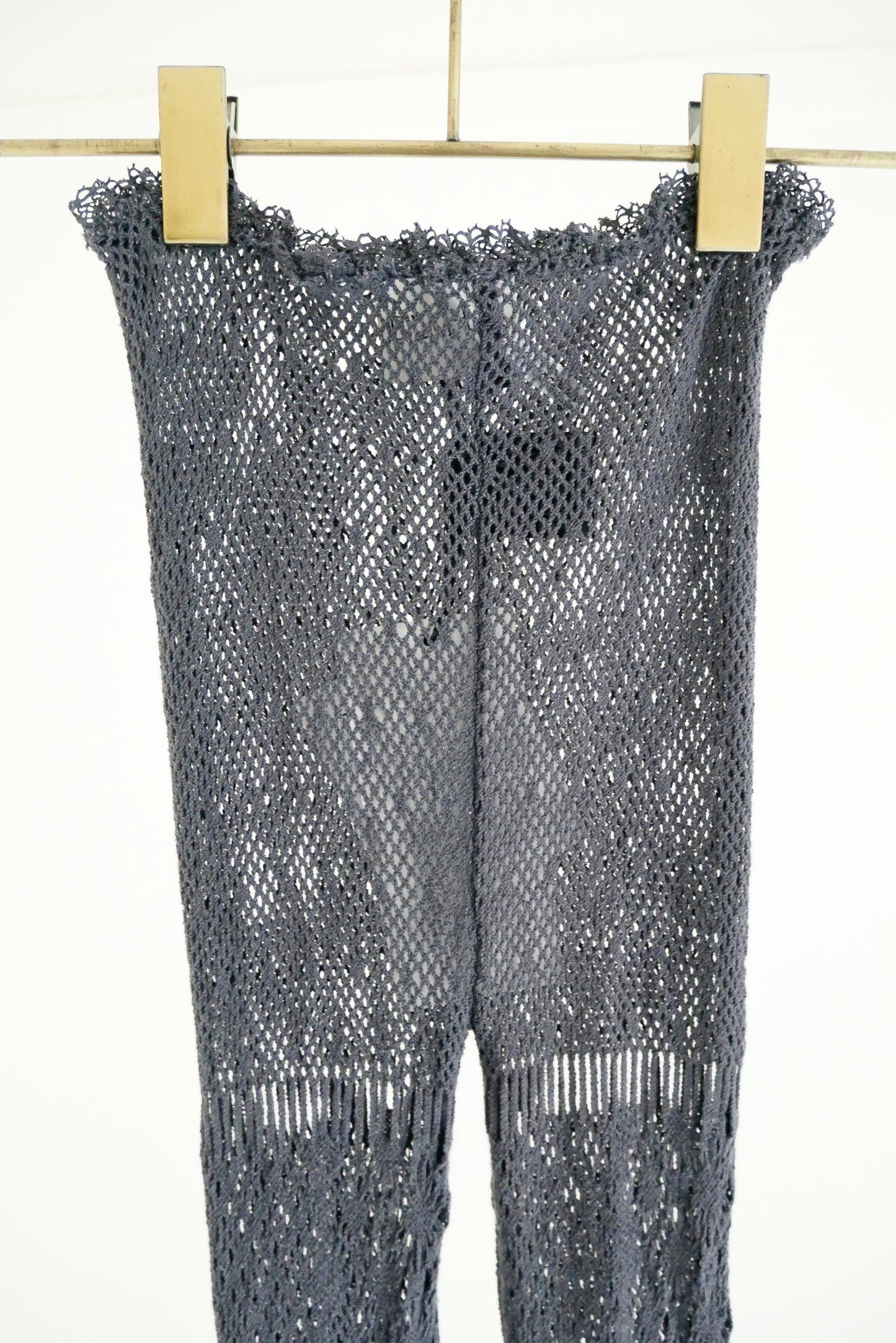 stretch lace leggings (charcoal)